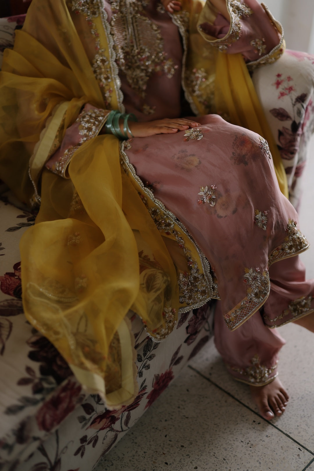 Sana Straight shirt & Salwar - AMRINSAHI