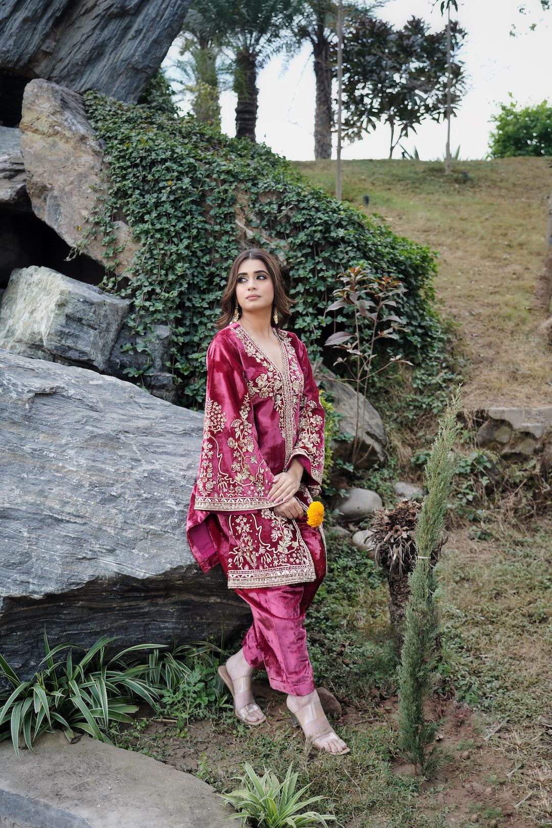 Rouge Shaneel suit set - Amrinsahi