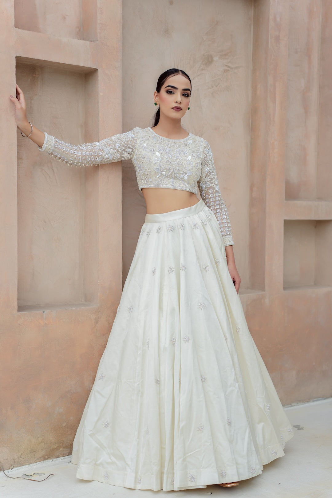 Ivory Lehenga Set - Amrinsahi