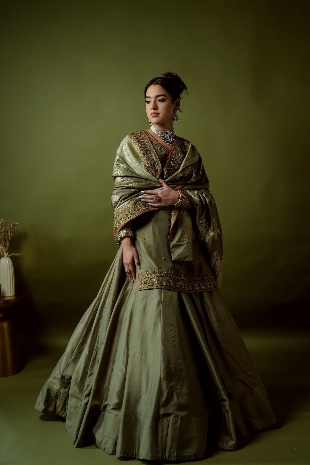 Banarasi Silk Lehenga Set - Amrinsahi