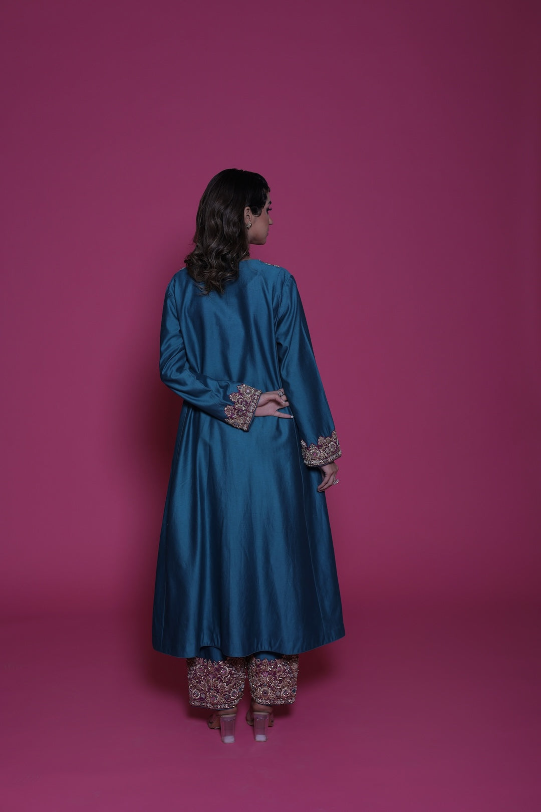 Maya - Magnificent Blue Kalidar Choga - Lola BIBI by Amrinsahi