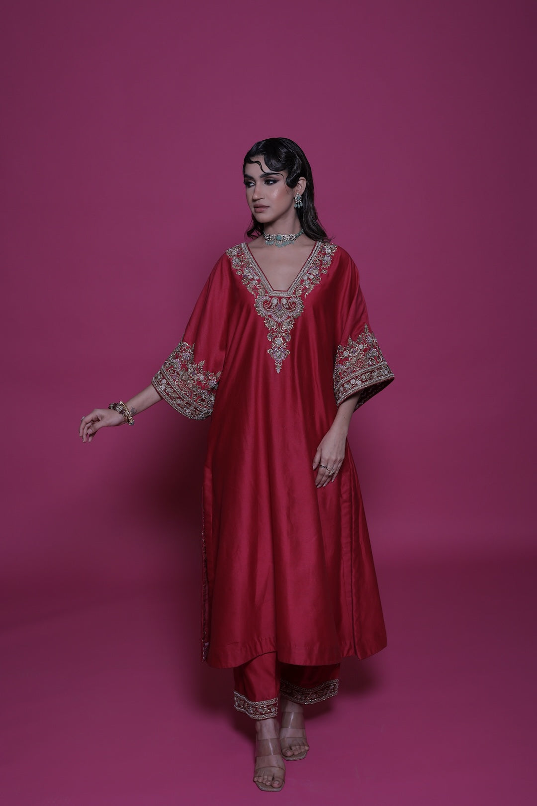 Maya - Lush Red Choga - Lola BIBI by Amrinsahi