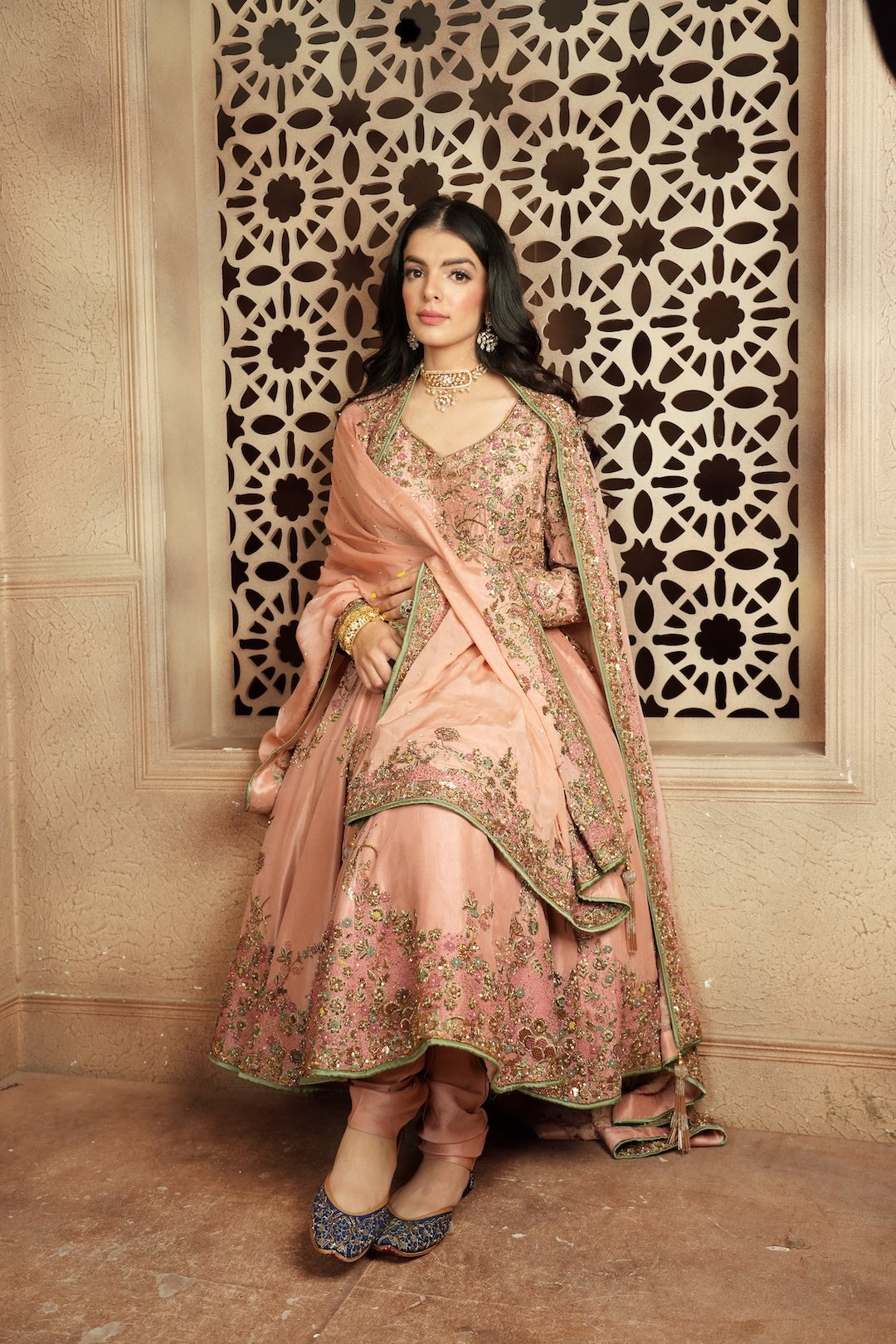 Rose Anarkali - Nameh by Amreen