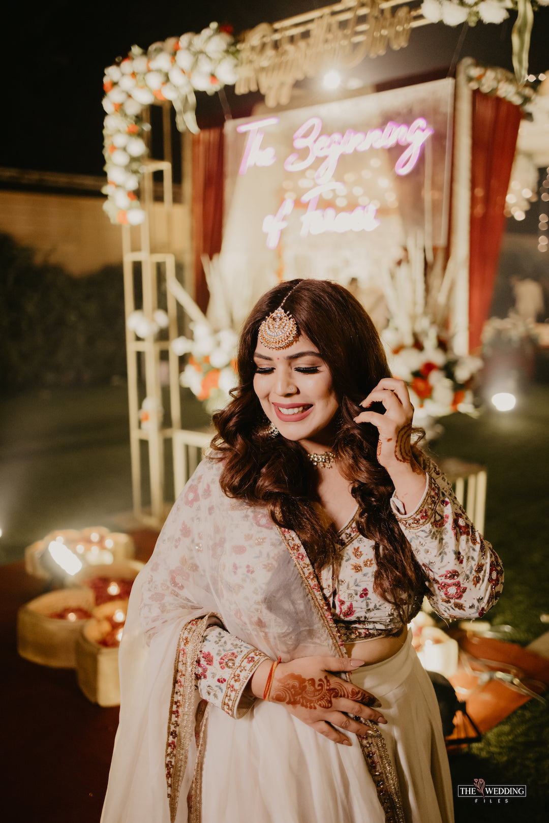 Esmè, Ivory Lehenga - Nameh by Amreen