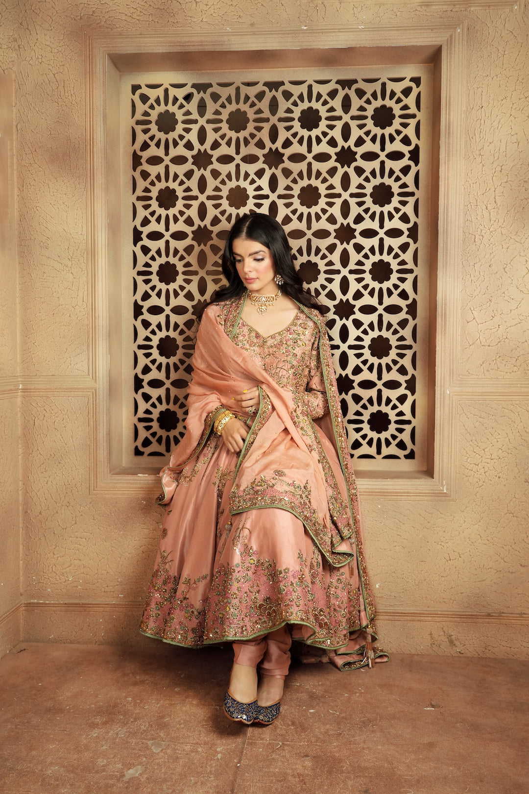 Rose Anarkali - Nameh by Amreen