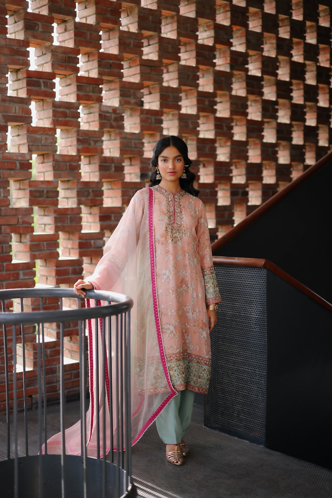Jasmine Straight Shirt With Salwar  - AMRINSAHI