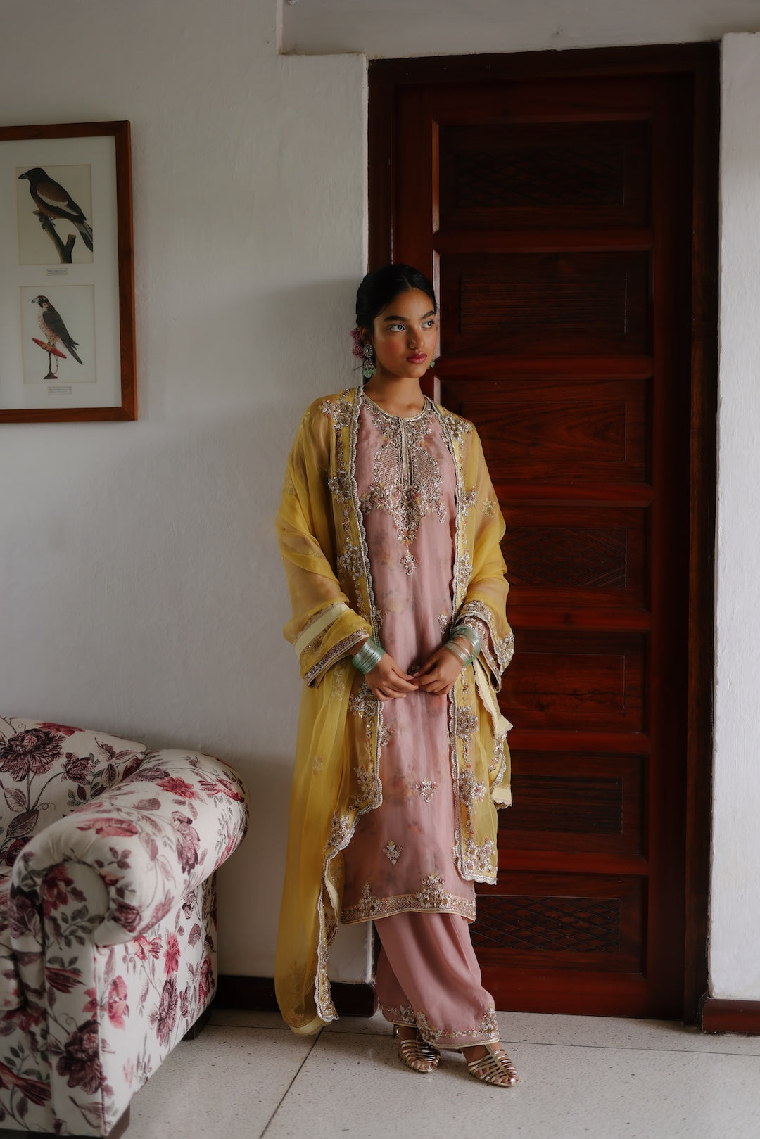 Sana Straight shirt & Salwar  - AMRINSAHI