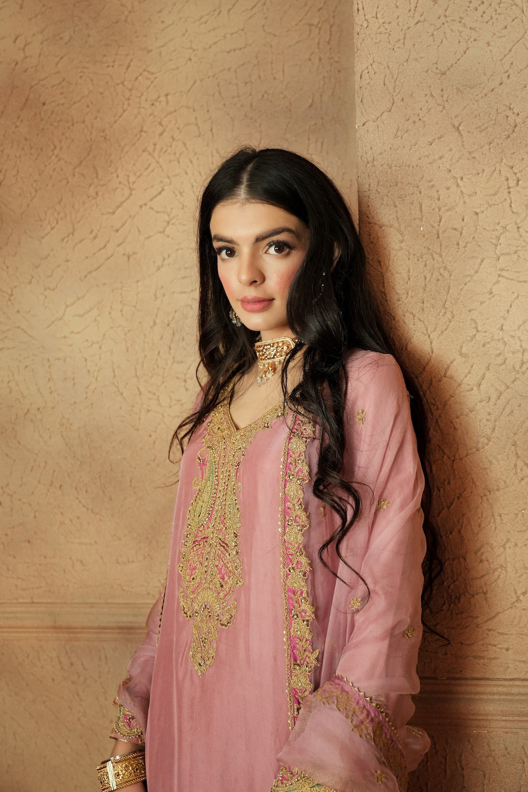 The Rose Gharara - Nameh by Amreen