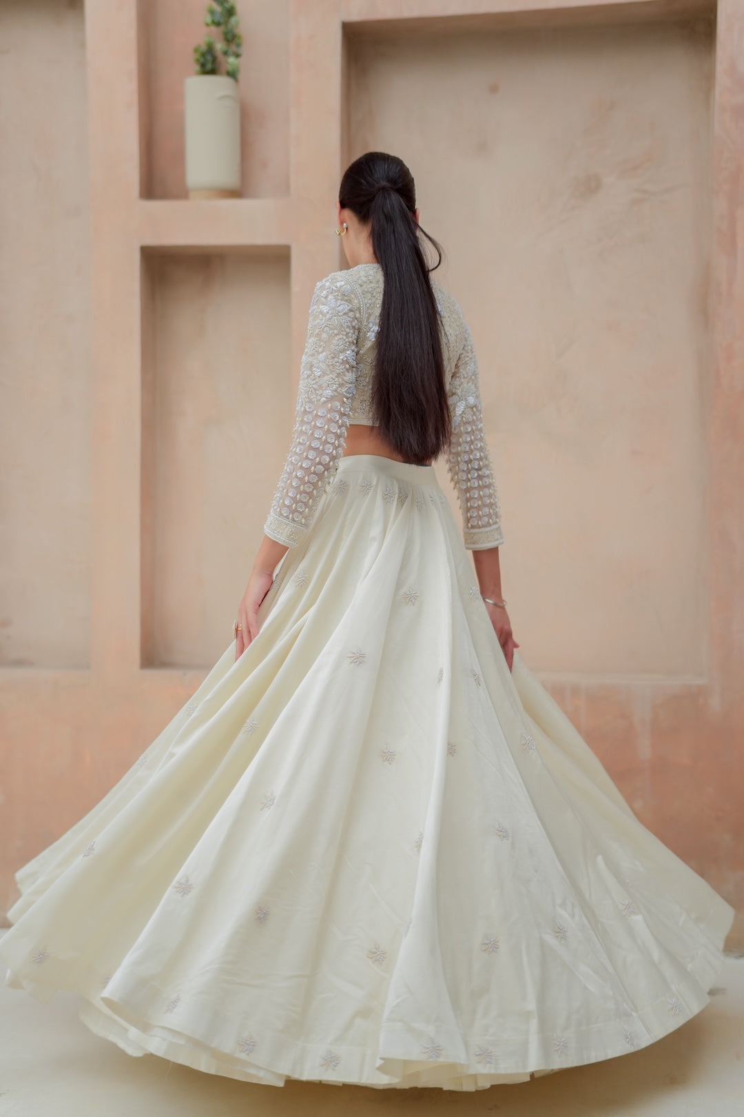 Ivory Lehenga Set - Amrinsahi