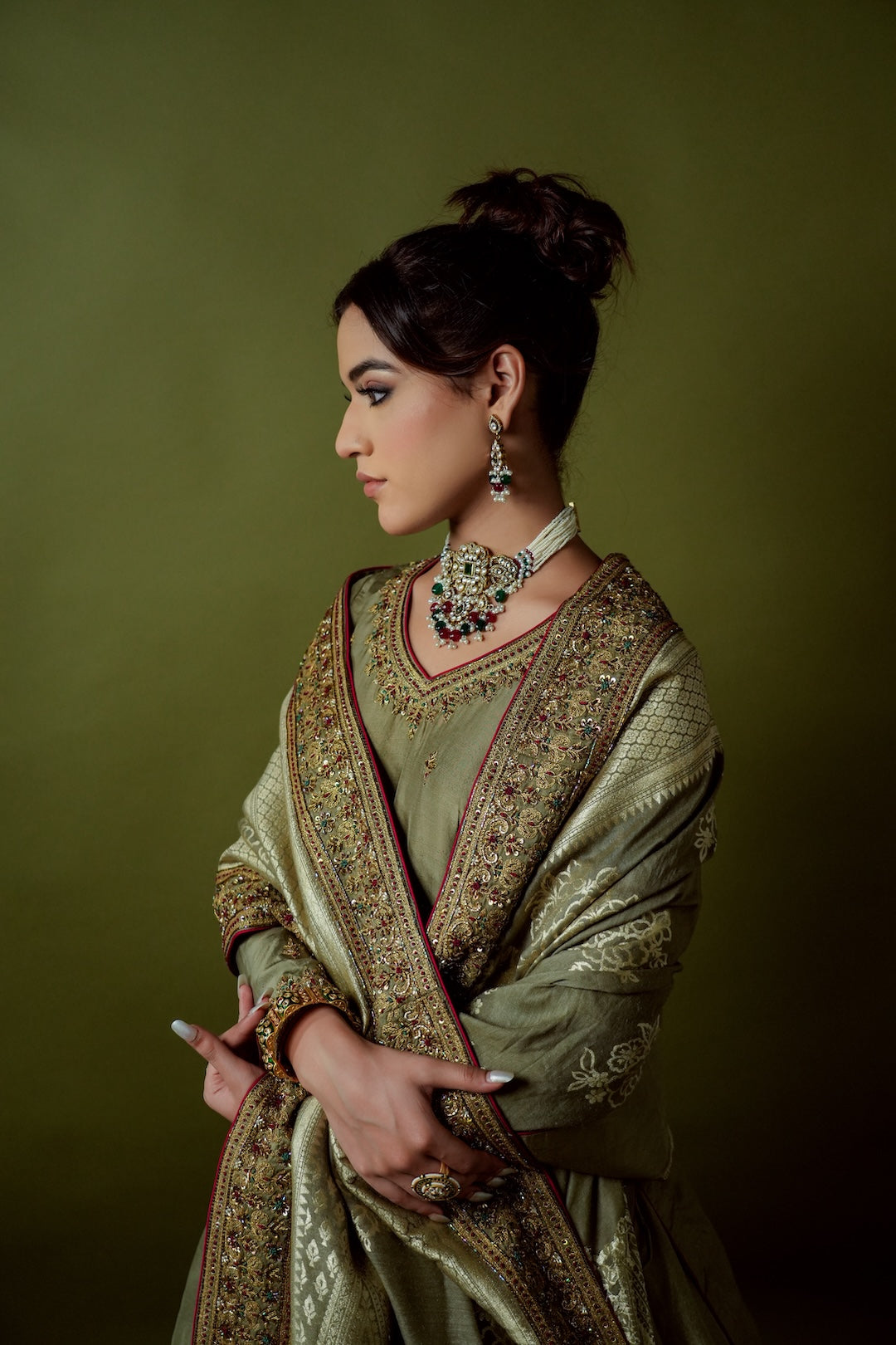 Banarasi Silk Lehenga Set - Amrinsahi