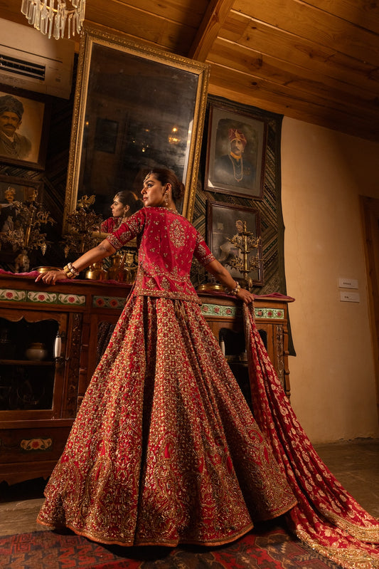 Ayat Bridal Lehenga - Amrin Sahi