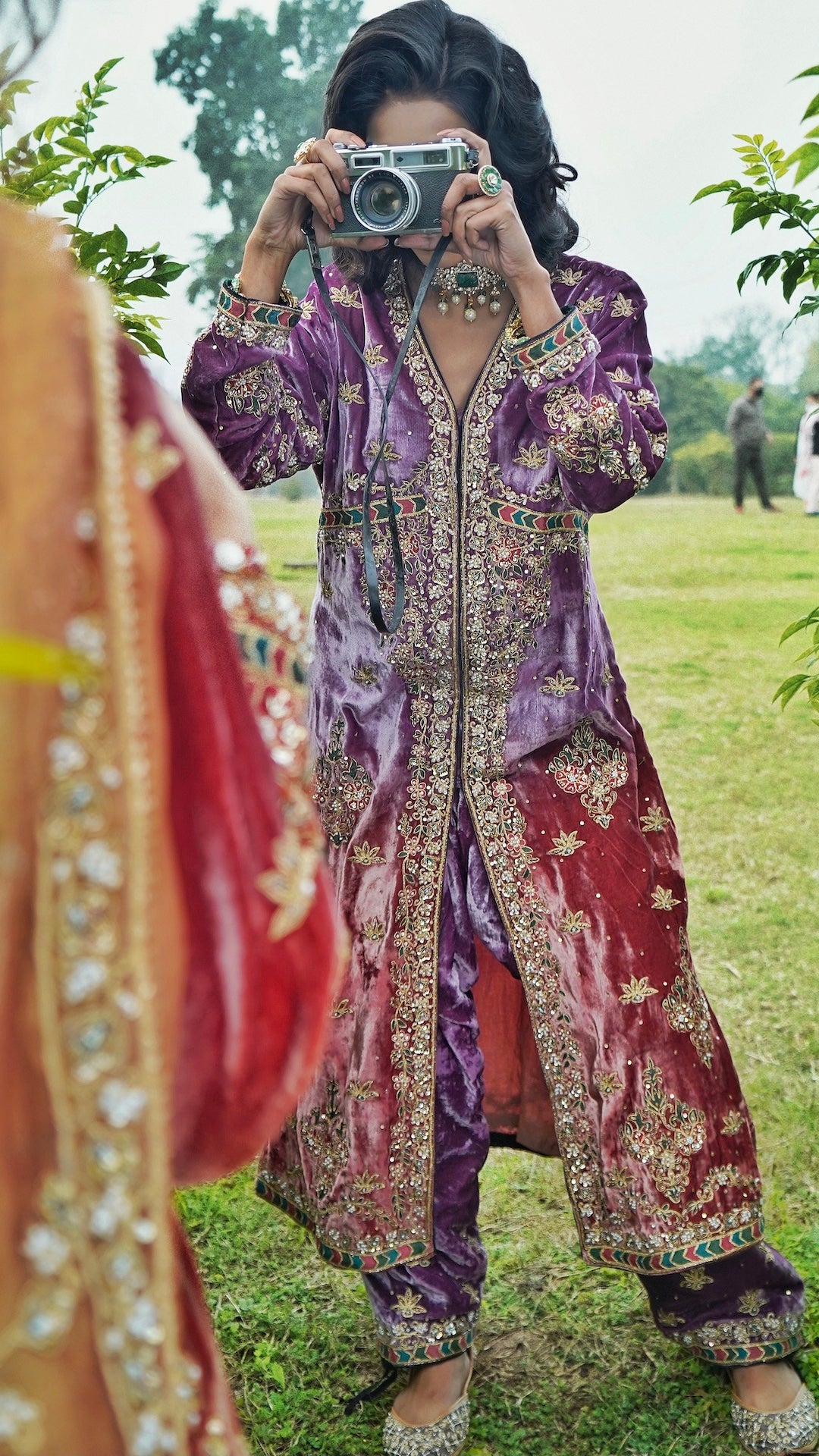 Noorah Ombré Choga - Nameh by Amreen