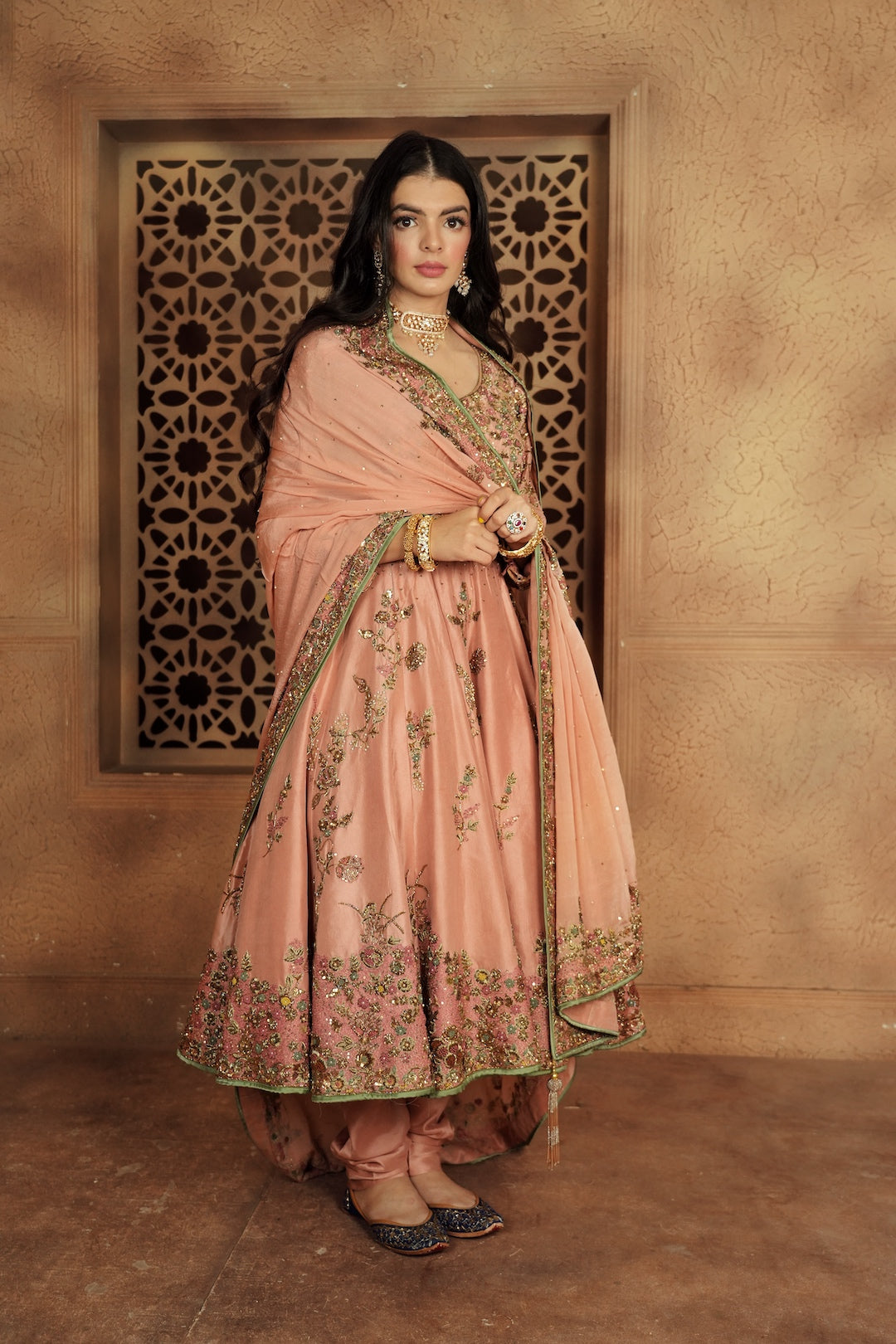 Rose Anarkali - Nameh by Amreen