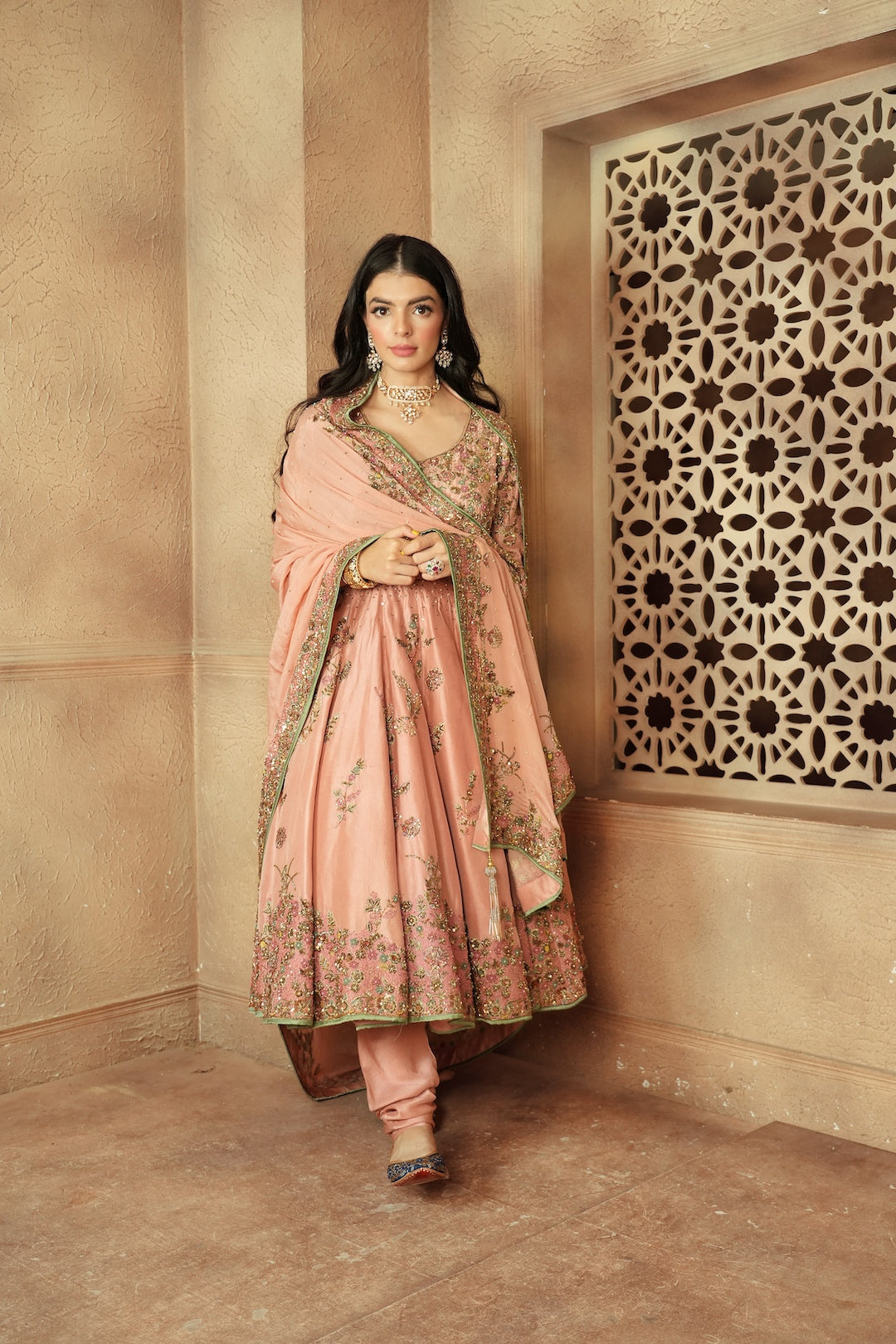 Rose Anarkali - Nameh by Amreen